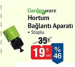 Gardenware Hortum Bağlantı Aparatı Stoplu 