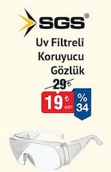 SGS Uv Koruyucu Gözlük 