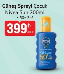 Nivea Koruma & Bakım 200 ml 50 Faktör Çocuk Güneş Spreyi