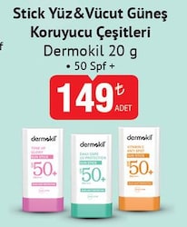 Dermokil Stick Yüz&Vücut Güneş Koruyucu Çeşitleri 50 Spf 20 g