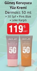 Dermokil Leke Karşıtı 50 ml 50 Faktör Güneş Kremi
