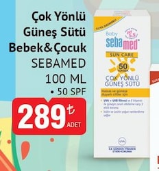 Sebamed Sun Care Çok Yönlü Koruyucu 100 ml 50 Faktör Bebek Güneş Sütü