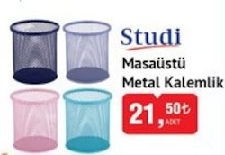 Studi Masaüstü Metal Kalemlik