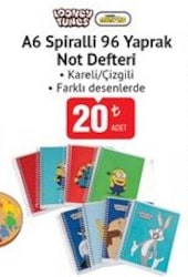 Studi A6 96 Yaprak Telli Not Defteri