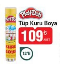 Play-Doh PLAY-KU005 Metal Tüp 12'li Kuru Boya Seti