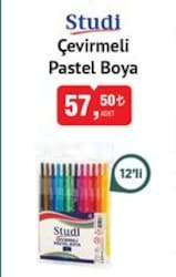 Studi Çevirmeli Pastel Boya 12'li