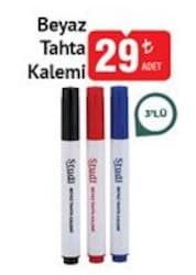 Studi 3'lü Beyaz Tahta Kalemi St-027