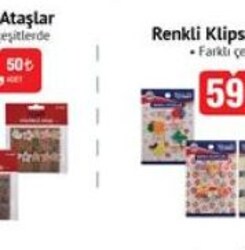 Studi Renkli Klips ve Ataşlar