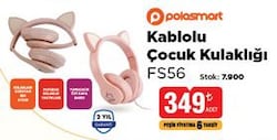 PoloSmart FS56 Mikrofonlu Kulak Üstü Kulaklık