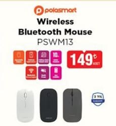 PoloSmart PSWM13 Hybrid Optik Bluetooth/Wireless Mouse