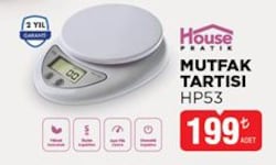 House Pratik HP53 Mutfak Tartısı