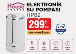 House Pratik HP82 Elektronik Su Pompası 