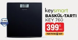 Keysmart KEY760 Cam Dijital Baskül