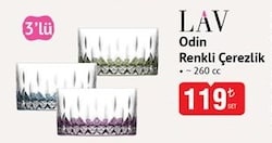 Lav Renkli Odin 3'lü Çerezlik 260 Cc