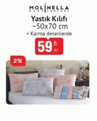 Molinella Yastık Kılıfı 50x70 cm 2'li