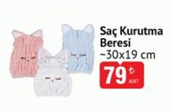 Saç Kurutma Beresi 30x19 cm