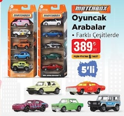 Matchbox Oyuncak Arabalar 5'li 