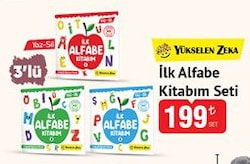 Yükselen Zeka İlk Alfabe Kitabım Seti 3'lü 