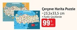 Çerçeve Harita Puzzle 23,5x33,5 cm