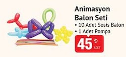 Animasyon Balon Seti 