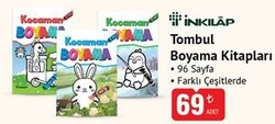 İnkılap Tombul Boyama Kitapları 