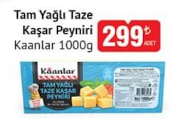 Kaanlar 1000 gr Tam Yağlı Kaşar Peyniri