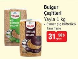 Yayla Tam Tane Pilavlık Bulgur 1 kg