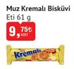 Eti Kremalı Muzlu Bisküvi 61 gr