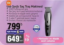 Xiaomi Usb Şarjlı Saç Traş Makinesi 