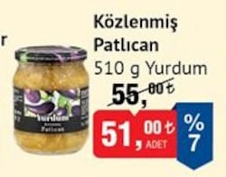 Yurdum Közlenmiş Patlıcan 510 g