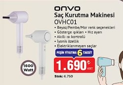 Onvo OVHC01 Saç Kurutma Makinesi