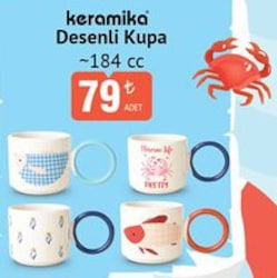 Keramika Desenli Kupa 184 cc