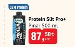 Pınar Protein Süt Pro Plus 500 ml