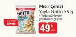 Yayla Notto Yoğurt&Mevsim yeşillikleri çeşnili Mısır Çerezi 55 g