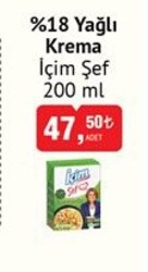İçim Şef %18 Yağlı Krema 200 ml