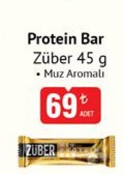 Züber Muz Aromalı Protein Bar 45 g