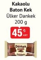 Ülke Dankek Kakaolu Baton Kek Kakaolu Kek 200 g