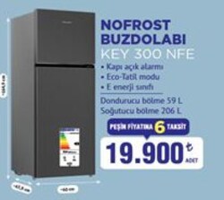 Keysmart KEY 300 NFE Nofrost Buzdolabı