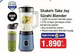 Arzum Shake'n Take Joy Sürahi Blender 600 W