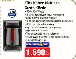 Emsan Türk Kahve Makinesi Gusto Közde 500-600 W