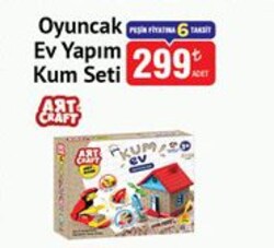 Art Craft Oyuncak Ev Yapımı Kum Seti