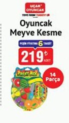 Uçar Oyuncak Meyve Kesme 14 Parça