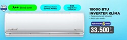 Fujiplus A++ 18000 BTU Inverter Klima 