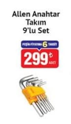 Sgs Allen Anahtar Takım 9'lu Set