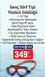 Apnea Genç Sörf Tipi Yüzücü Gözlüğü