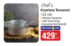 Chef's Kızartma Tenceresi 22 cm
