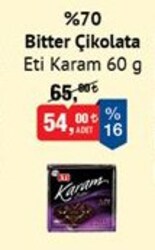 Eti Karam %70 Bitter Çikolata 60 g