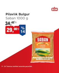 Saban Pilavlık Bulgur 1000 g