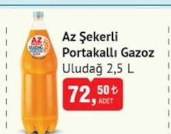 Uludağ Portakallı Az Şekerli Gazoz 2,5 l