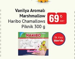 Haribo Chamallows Vanilya Aromalı Marshmallow 300 g